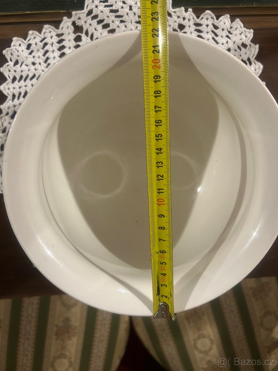 Keramický starožitný nočník - 5