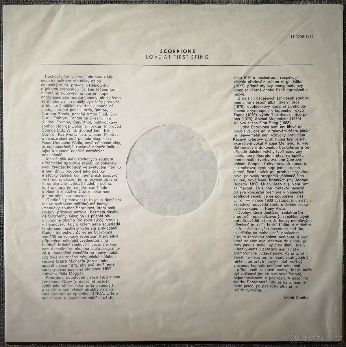 LP "SCORPIONS - LOVE AT FIRST STING" - 5