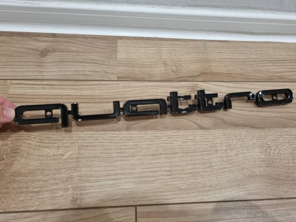 Audi QUATTRO NAPIS OZNACENIE LOGO DO MASKY - 5