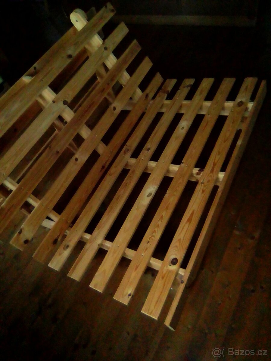 stůl a čtyři židle rok 1950 - 1960, 4 židle pohovka a postel - 5