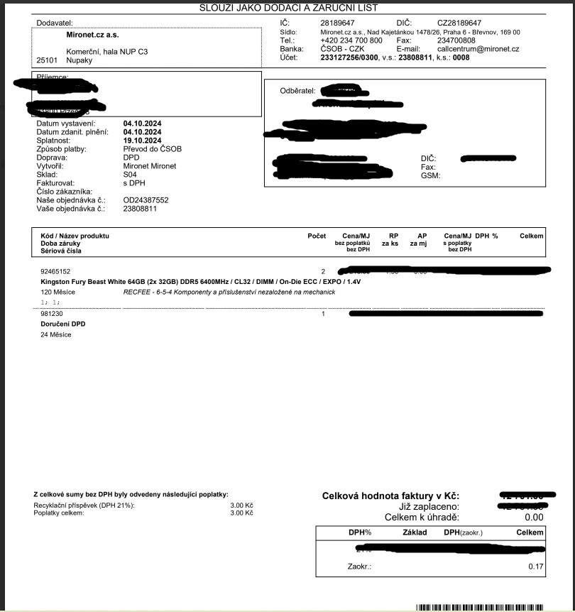 Kingston FURY Beast EXPO/ DDR5/ 64GB/ 6400MHz/ CL32/White - 5