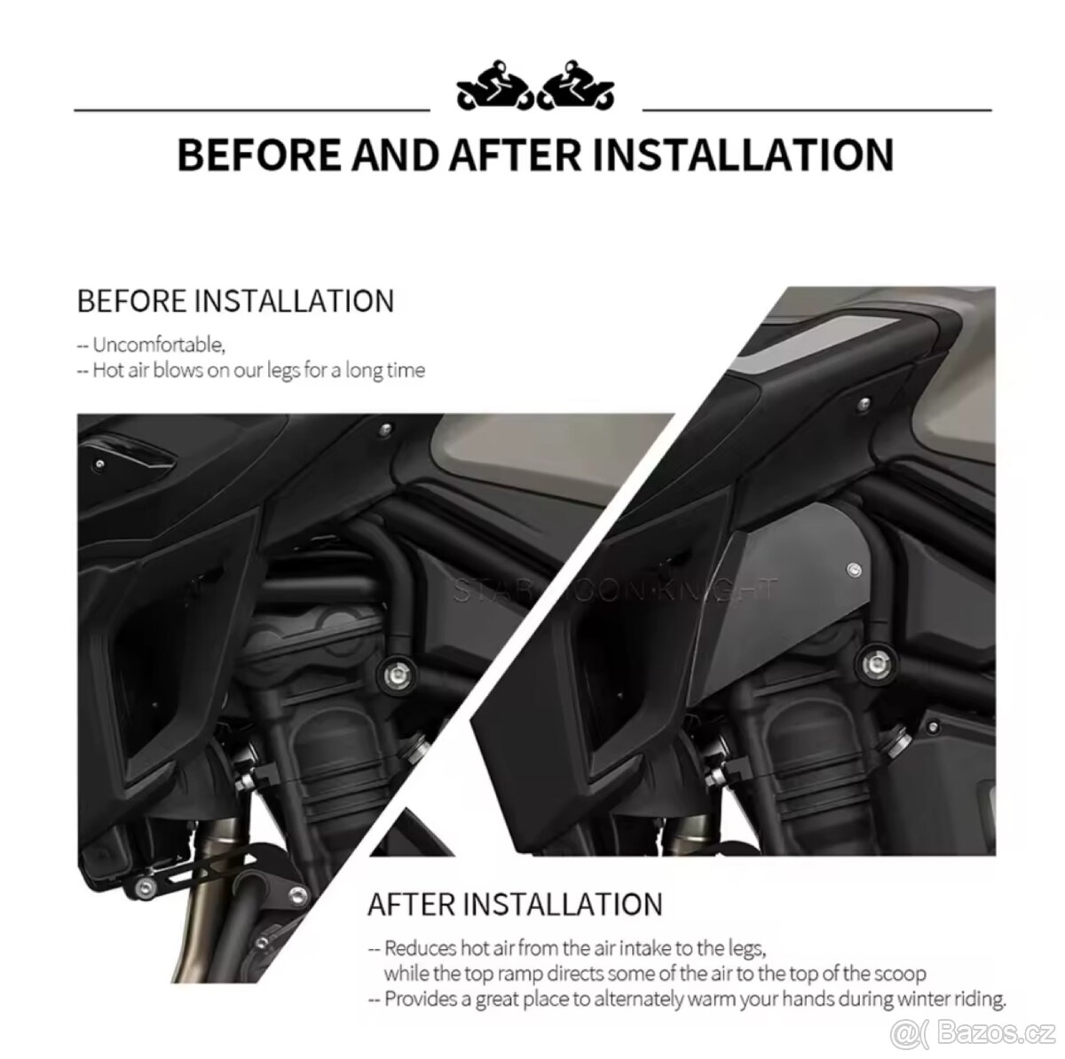 Prodám deflektor pro odvod tepla Triumph Tiger 1200 2018 - 5