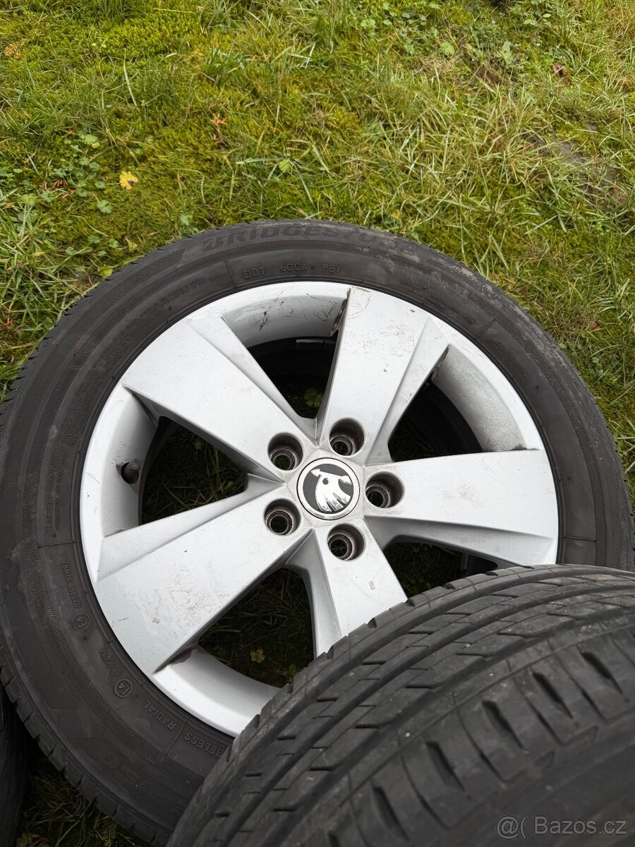 Originál Škoda letní alu kola 185/60R15 5x100 - 5