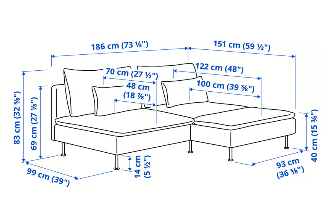 Söderhamn Ikea Couch Gunnared béžová - 5