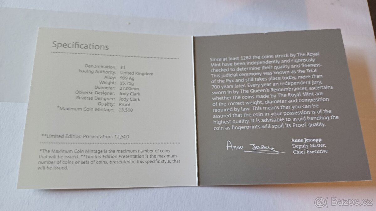 David Bowie hudební legendy 1/2 Oz stříbro - 5