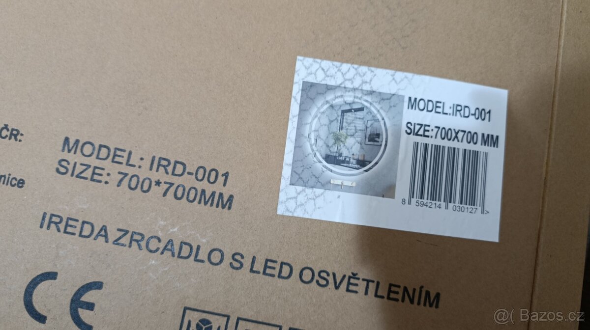Ireda koupelnové LED zrcadlo s osvětlením, kulaté,70cm - 5
