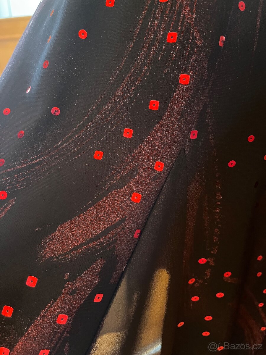 Třpytivé šaty s flitry XXXL - 5