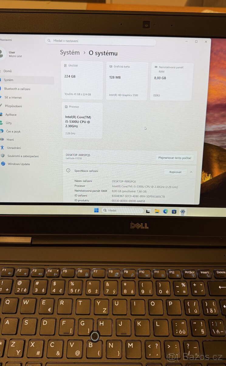 Notebook Dell Latitude E5550, Intel Core i5, 8GB RAM, 256 G - 5