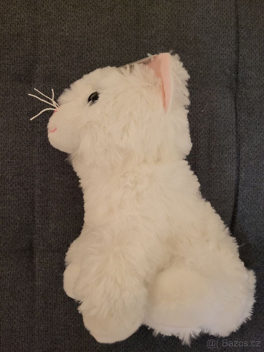 Nová plyšová hračka Bílá kočička – 25 cm - 5