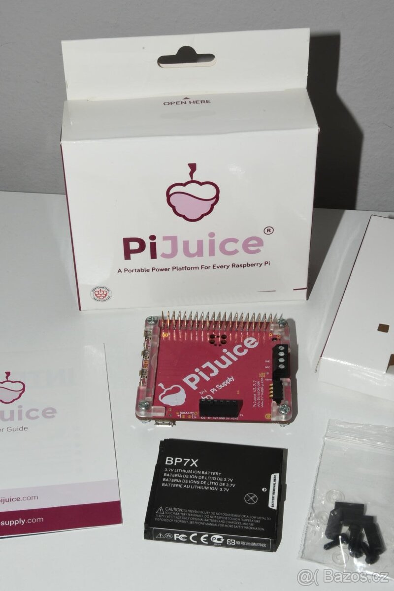 Raspberry Pi 3 B + PiJuice baterie + další (kamera, senzory) - 5