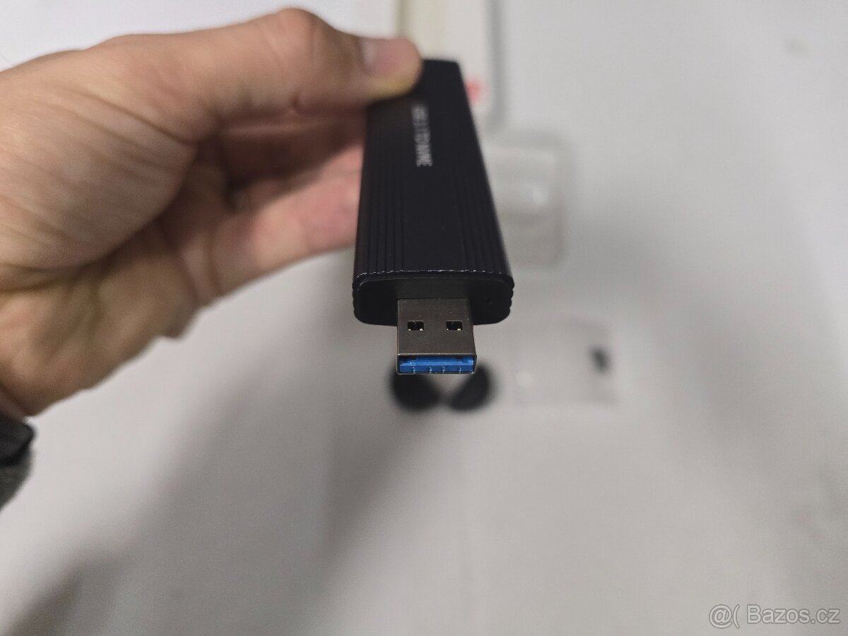 Přenosný SSD M.2 USB3 + USB-C adaptér NVME/SATA nový - 5