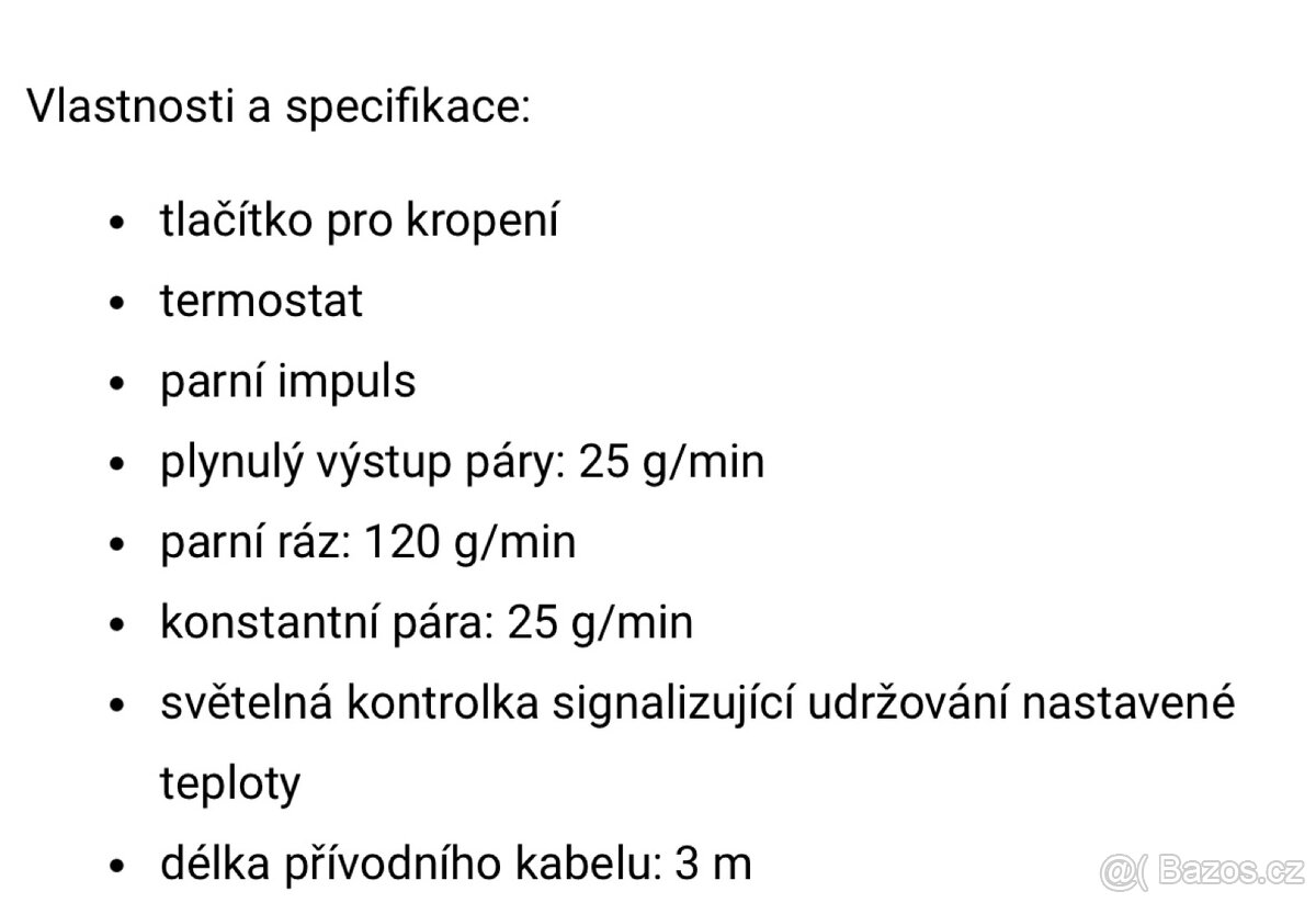 Žehlička Sencor SSI 8710VT. - 5