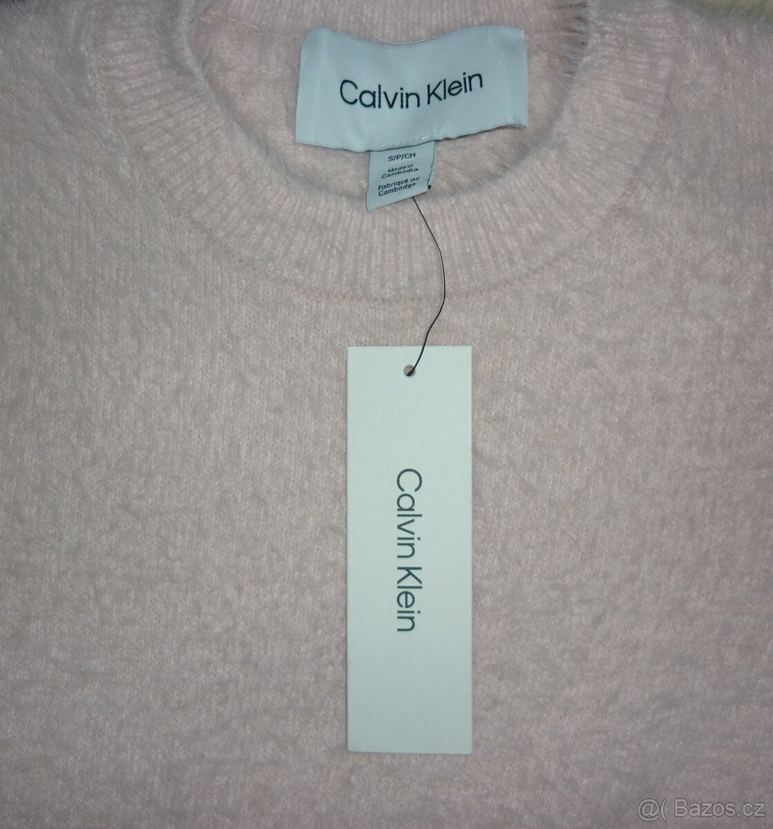 Baby růžový dámský svetřík / pulovr Calvin Klein - 5