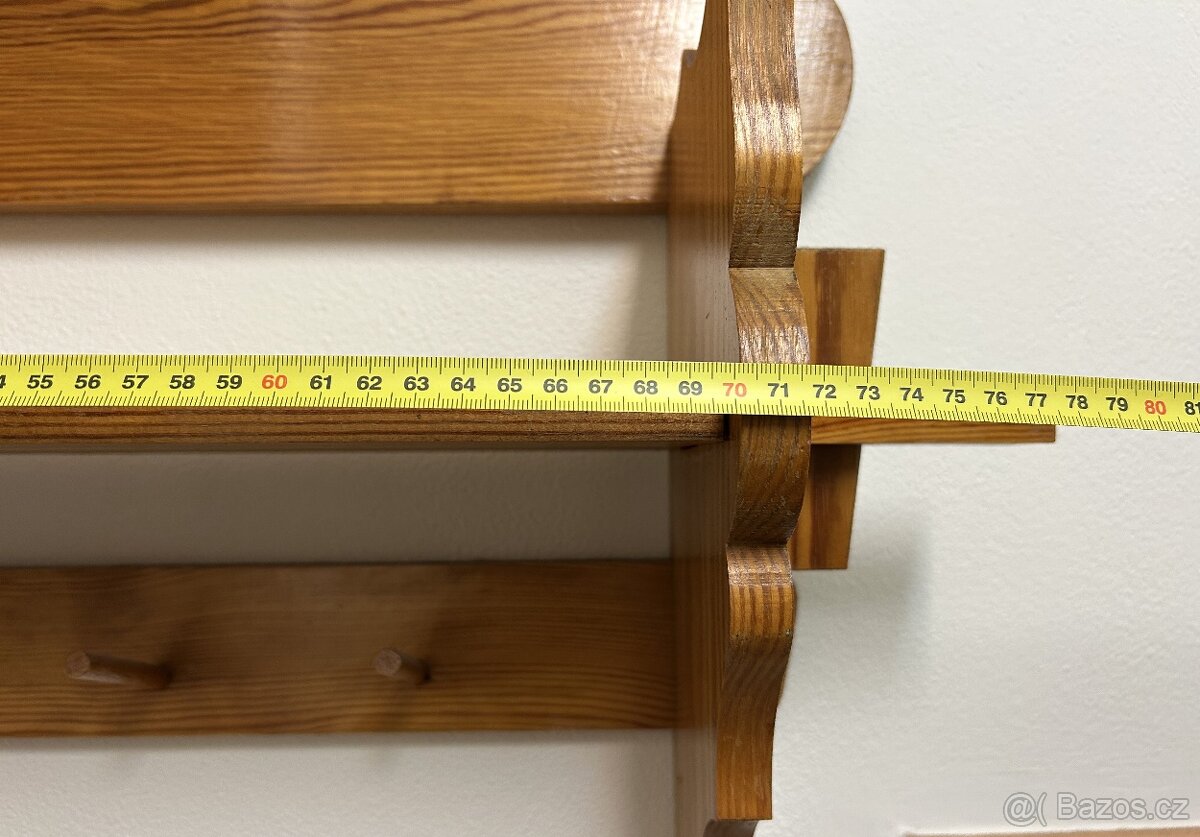 Dřevěná polička na zeď - 5