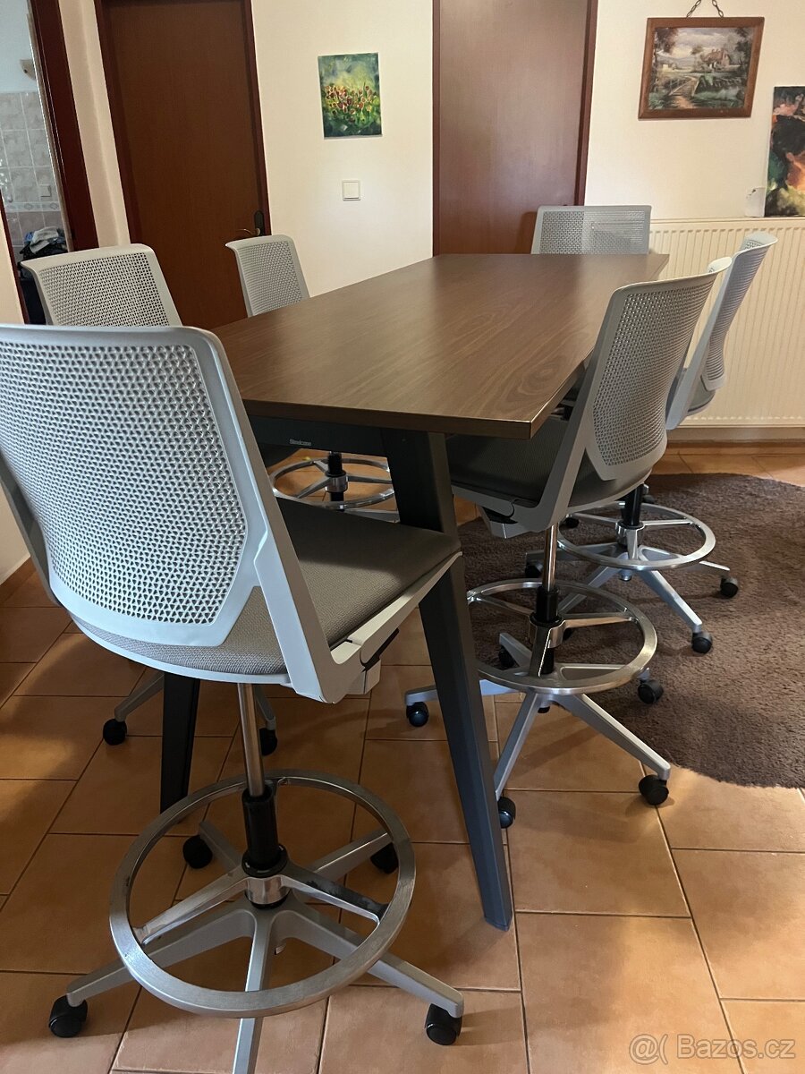Kancelářský nábytek - Konferenční stůl + 6 židlí - 5