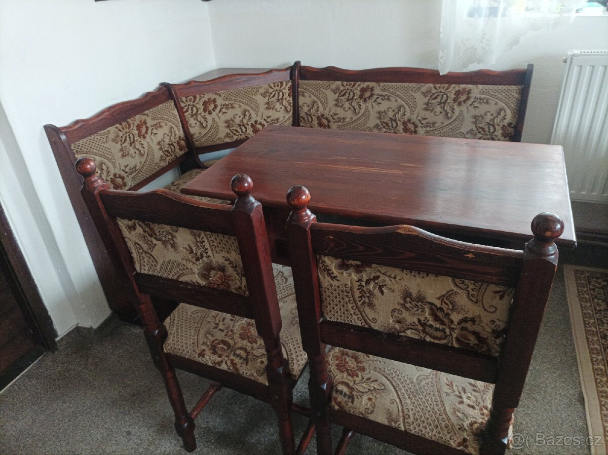 Retro rohová lavice - 5