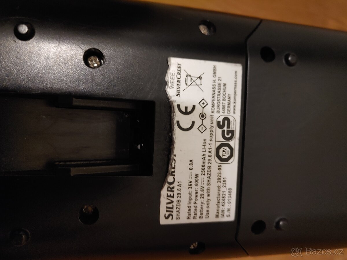 Akumulátorový tyčový a ruční vysavač 2v1 SilverCrest SHAZB - 5