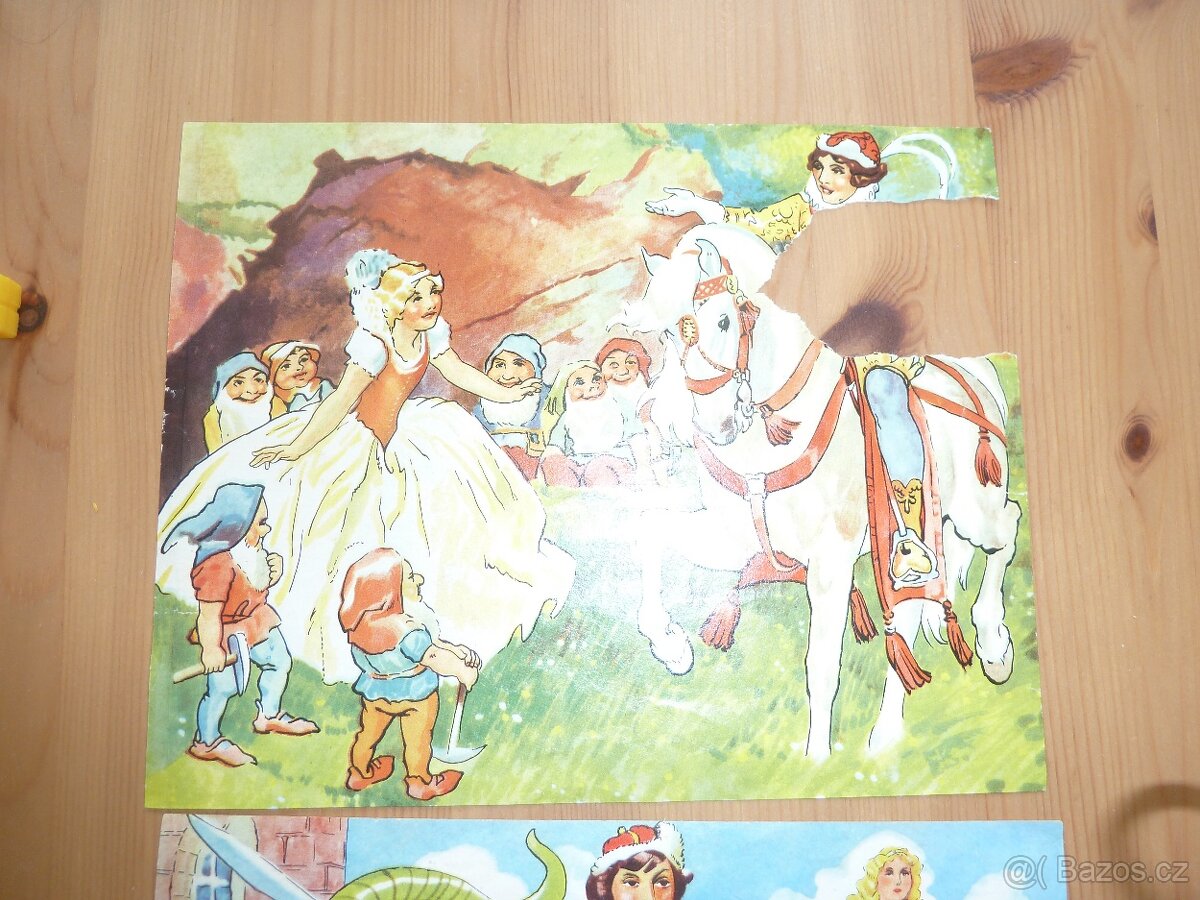 Retro obrázkové kostky TOFA Pohádky - 5