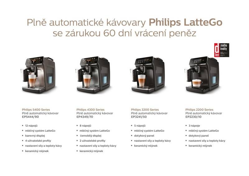 Espresso Philips Series 5400 LatteGo EP5447/90, barevný TFT - 5
