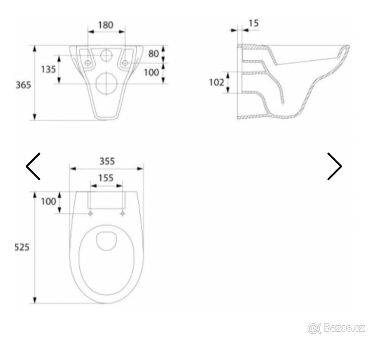 Wc závěsné / úplně nové, nepoužité - 5