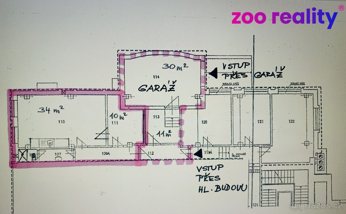 Pronájem kanceláře, obchodního prostoru, 73 m², 15 m², Klášt - 5