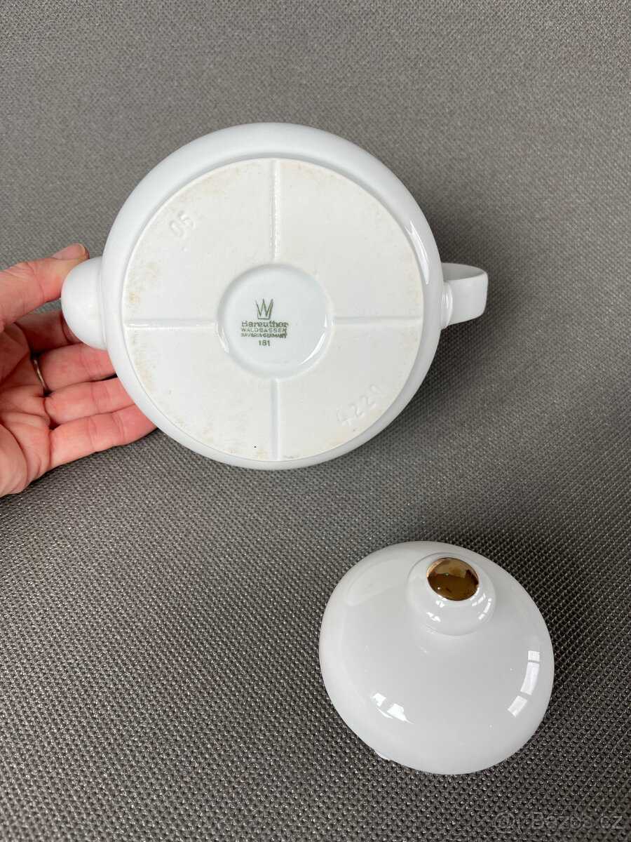 Porcelánová konvice 700ml, Bareuther Bavaria - 5