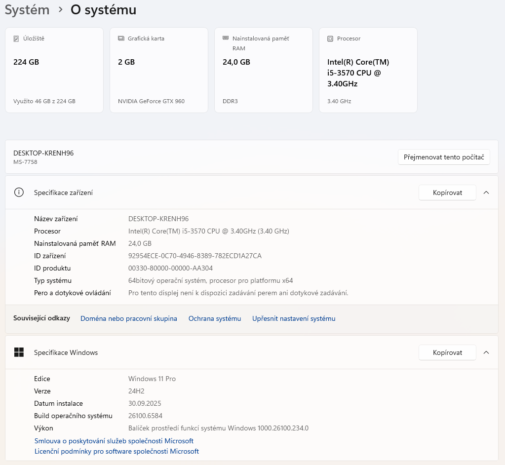 PC i5-3570/24Gb/240Gb SSD/GeForce GTX 960 2Gb - 5