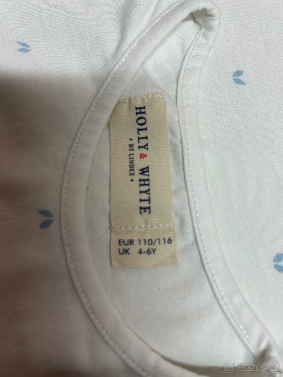 Dívčí vánoční tričko značky LINDEX - vel. 110/116 - 5