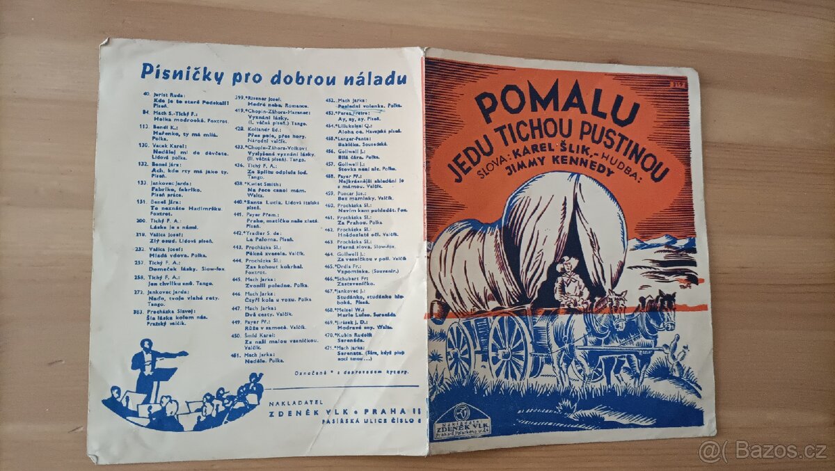 Zpěvník, písničky, retro, hudba, noty - 5