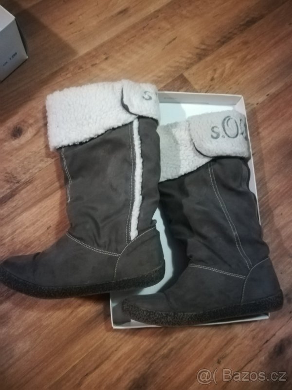 Kozačky s.Oliver a společenské boty - 5