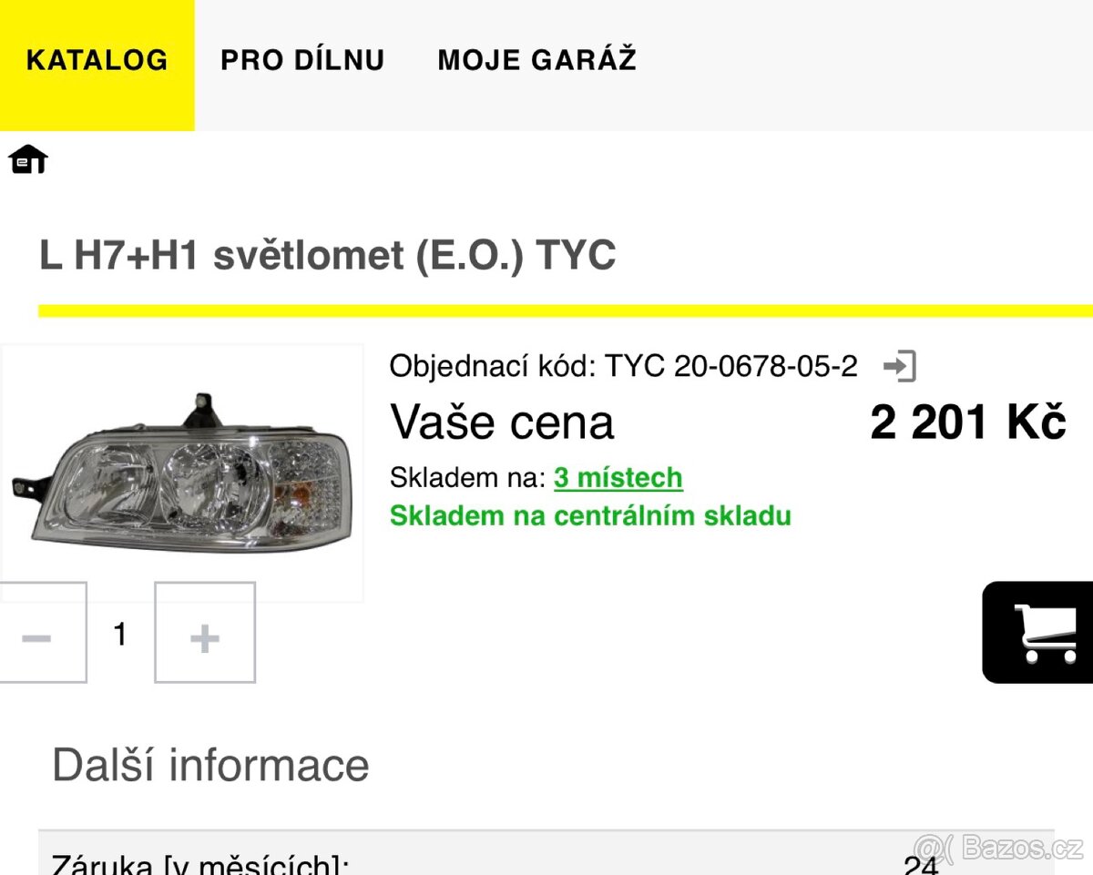 Světlo značky TYC - 5