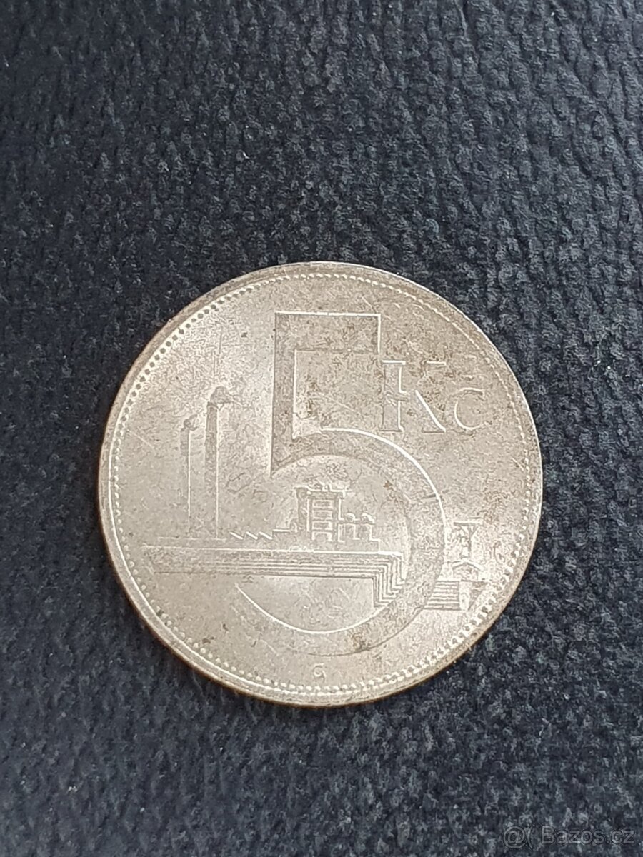 Prodám mince 5 Kčs stříbro - 5