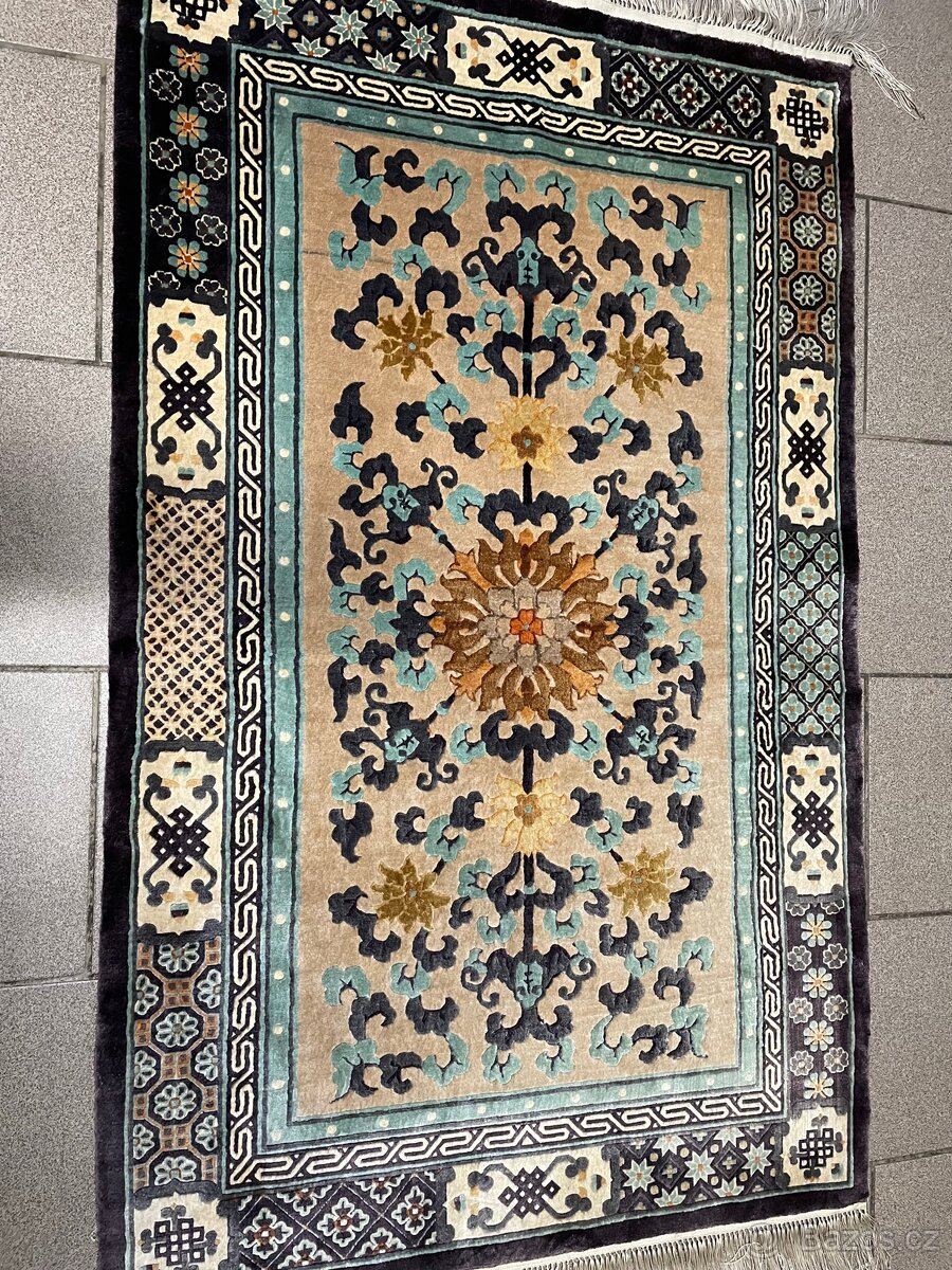 Čínský hedvábný luxusní koberec TOP 170x90 - 5