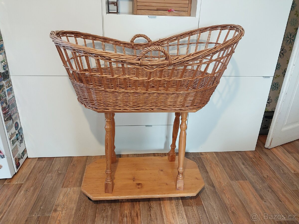Proutěný koš pro miminko - 5