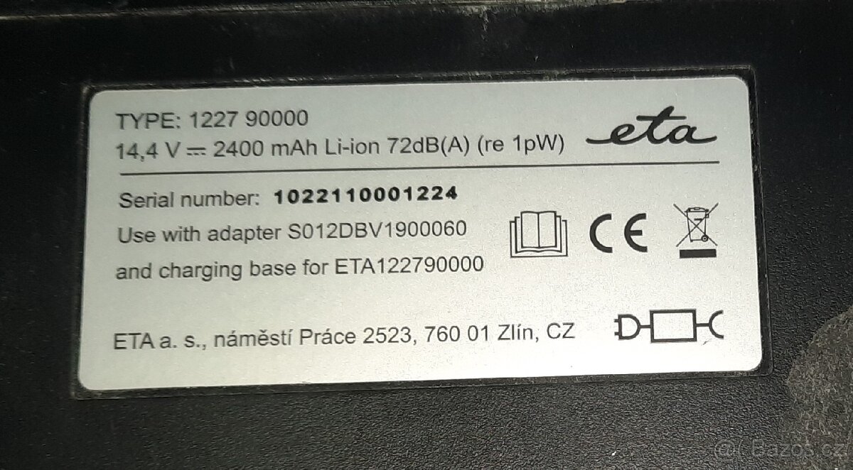 Robotický vysavač eta - 5