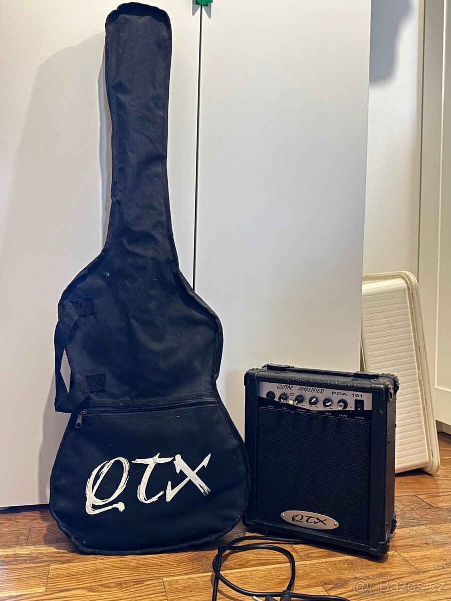 Electrical Guitar QTX + Amplifier - 5