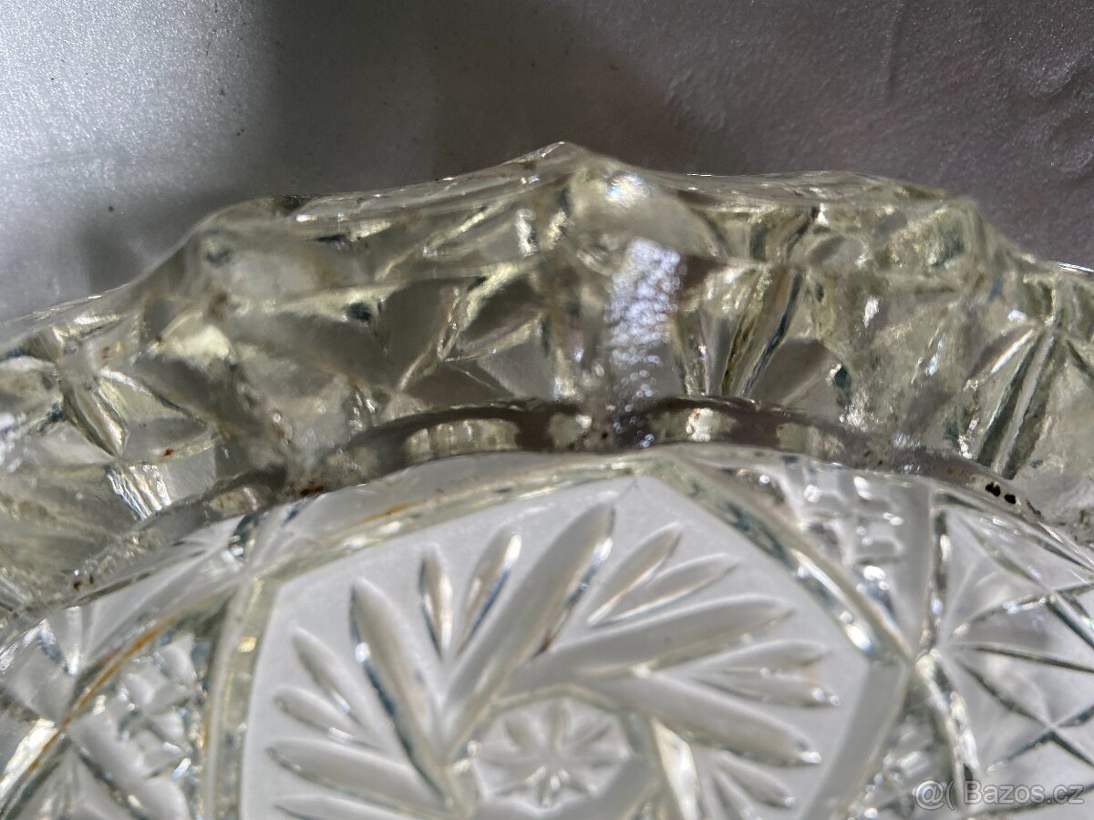 Retro skleněný popelník - 5