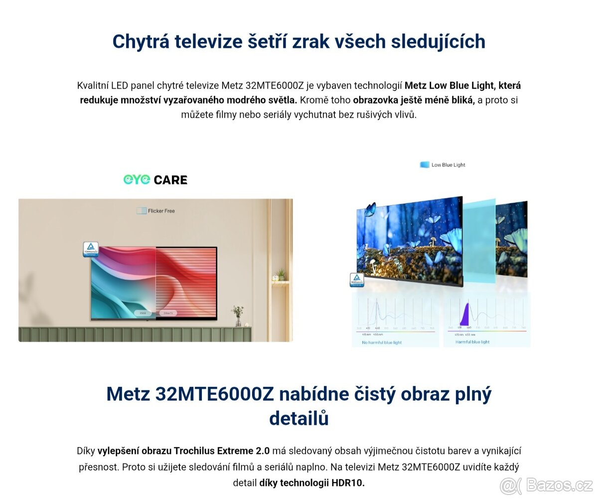 Metz 32MTE6000Y Google tv rok záruka - 5