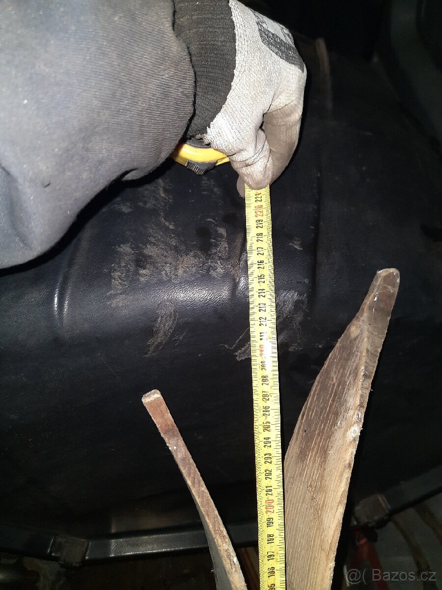 Staré dřevěné lyže Retro - 5