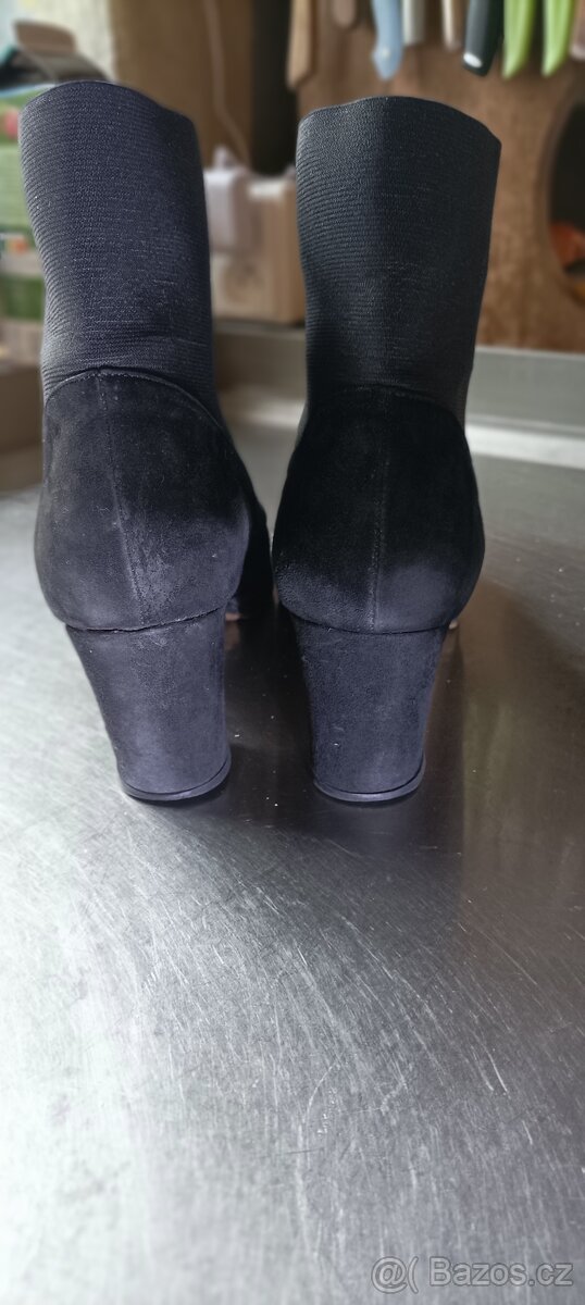 Kožené nižší kozačky 40,5 - 5