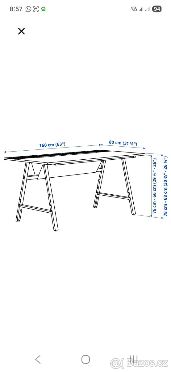 Herní stůl, stůl pro počítač IKEA - 5