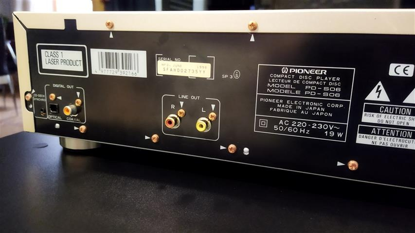 Pioneer DP – S06 compact disc player - 5