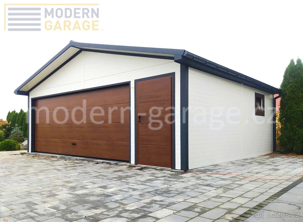 Zateplené montované garáže PIR 4x6/6x6m celá ČR - 5