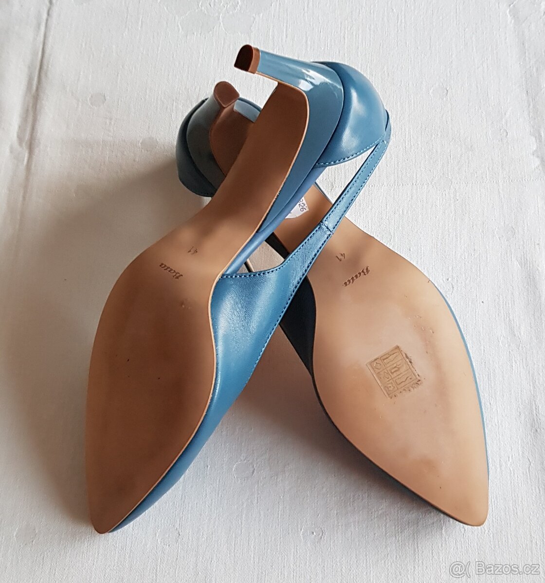Dámské modré lodičky – značka Baťa - 5