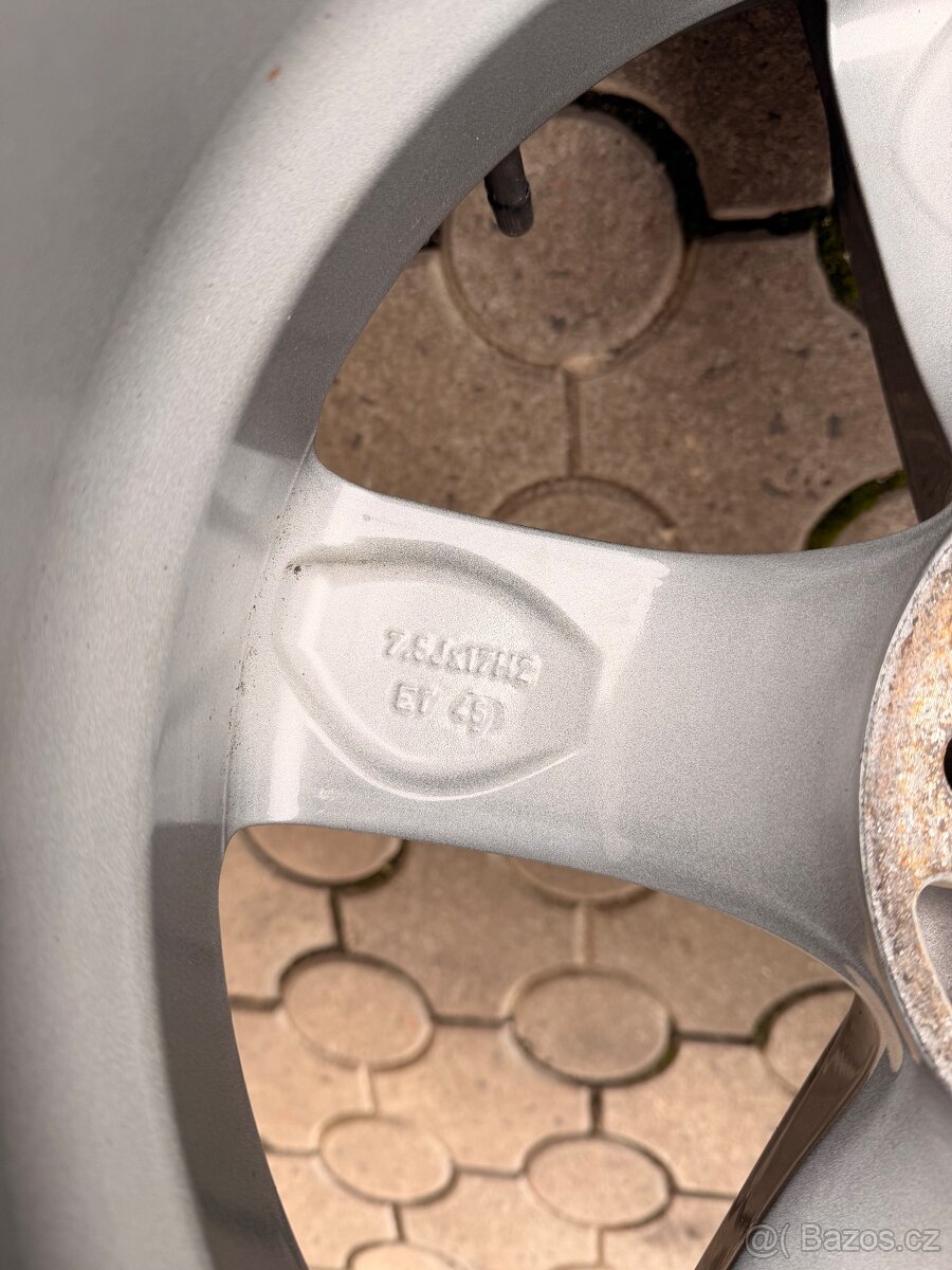 ALU kola Rial 5x112 R17 zimní pneu 225/45 R17 - 5