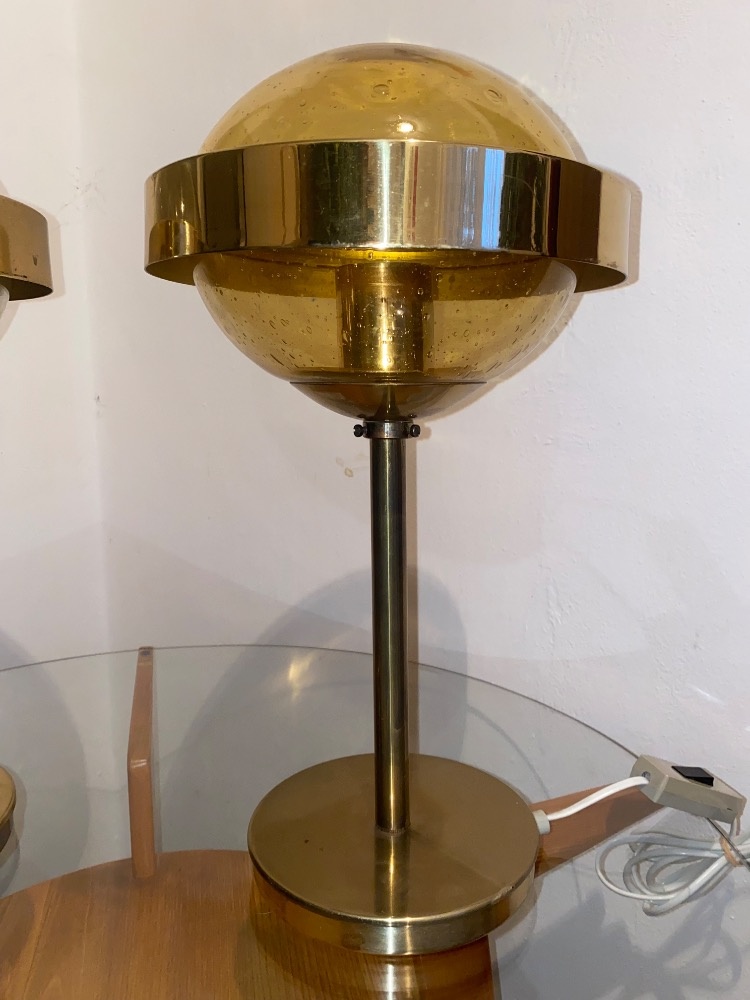 Retro párové stolní lampy- Kamenický Šenov 70.léta - 5