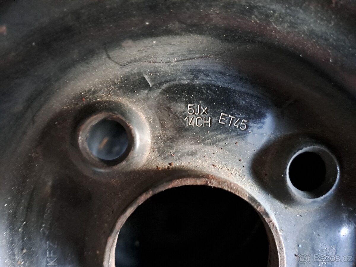 165/70/14, 4x100, zimní pneu - 5