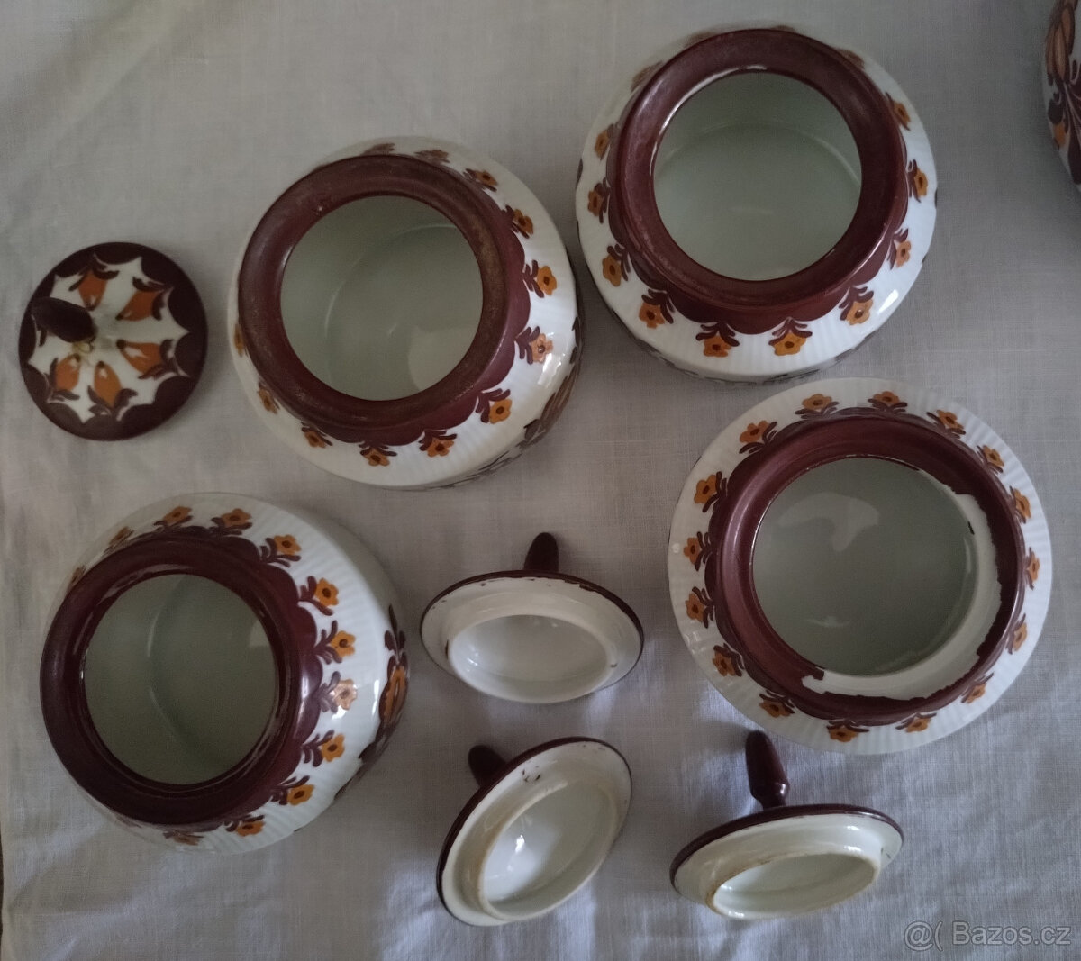 sada kořenky, slánka, cukřenka a mlékovka - 5