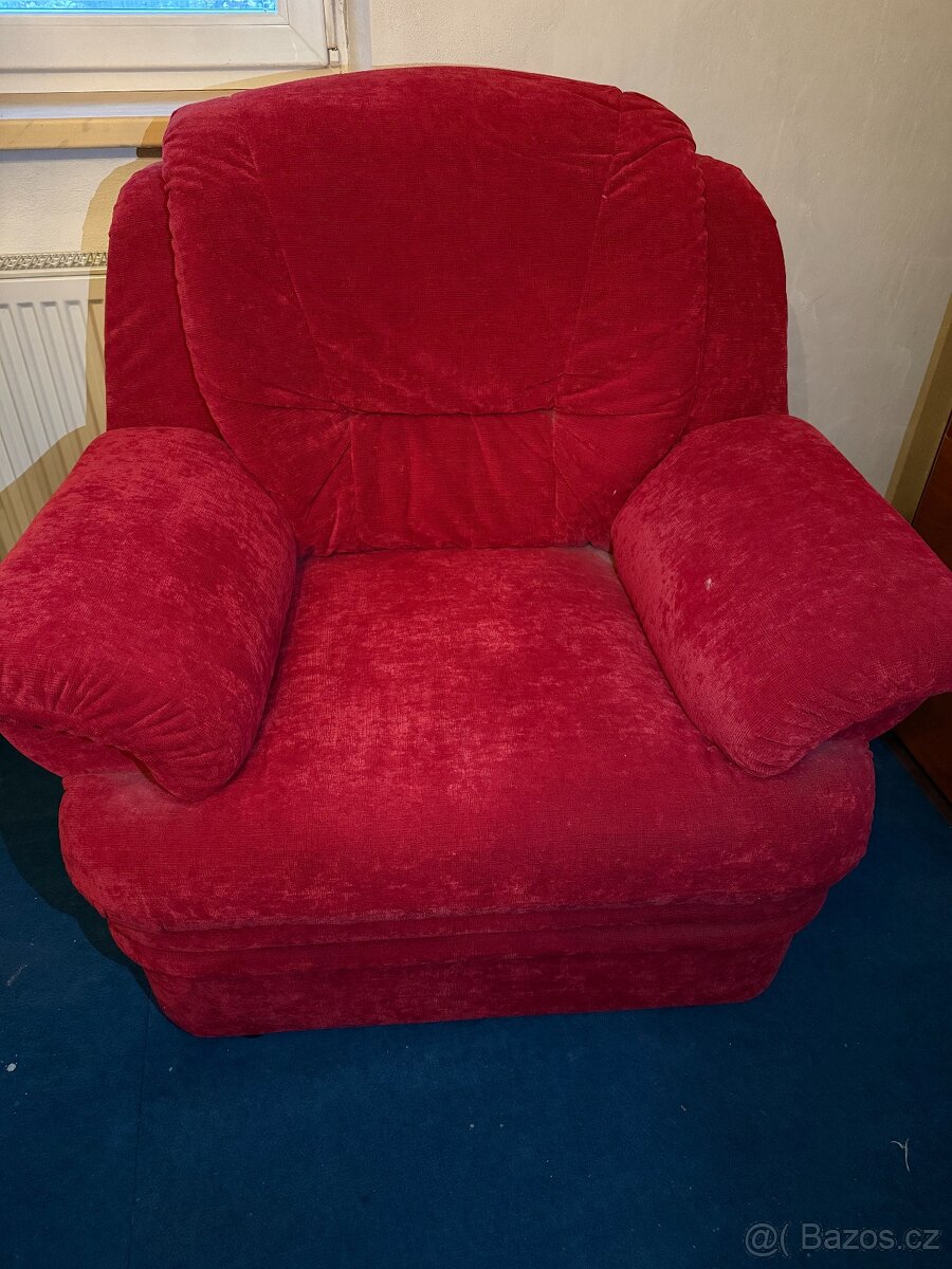 Rozkládací sedačka + křesla - 5