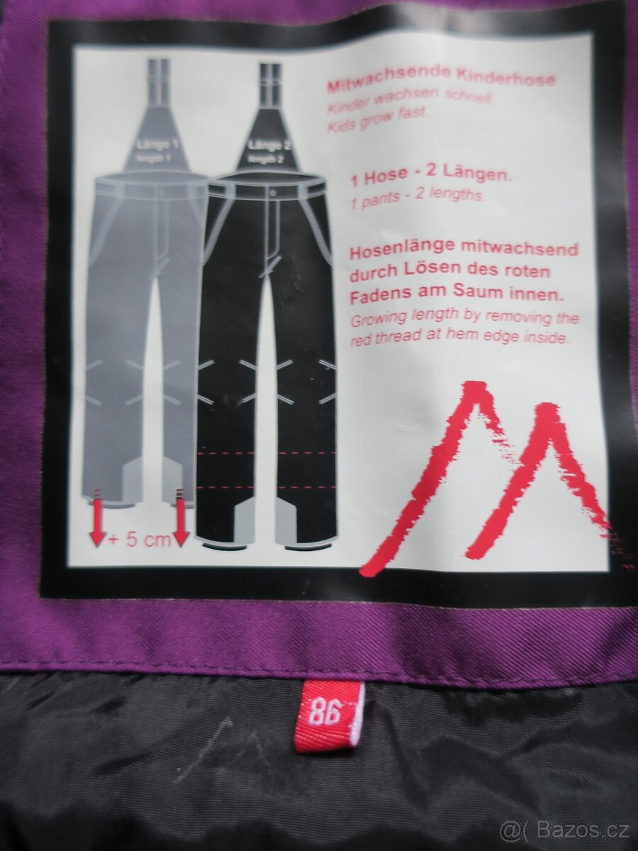 Zimní lyžařské kalhoty zn. Maier vel. 86 - 5